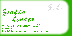 zsofia linder business card